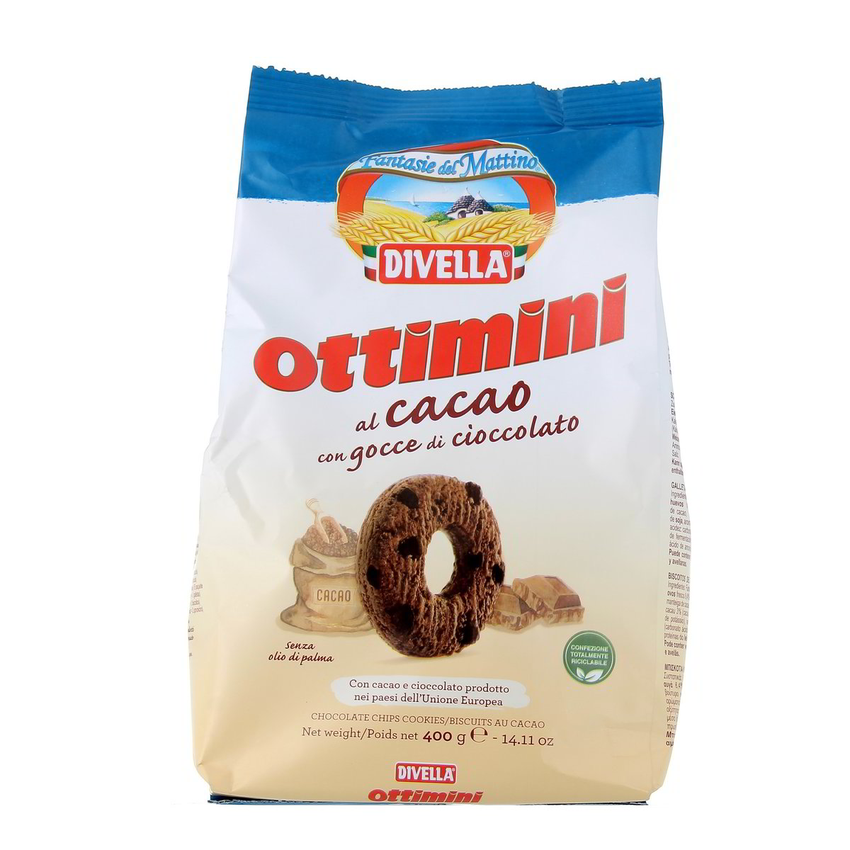 Divella Ottimini Al Cacao Con Gocce Di Cioccolato 400 g