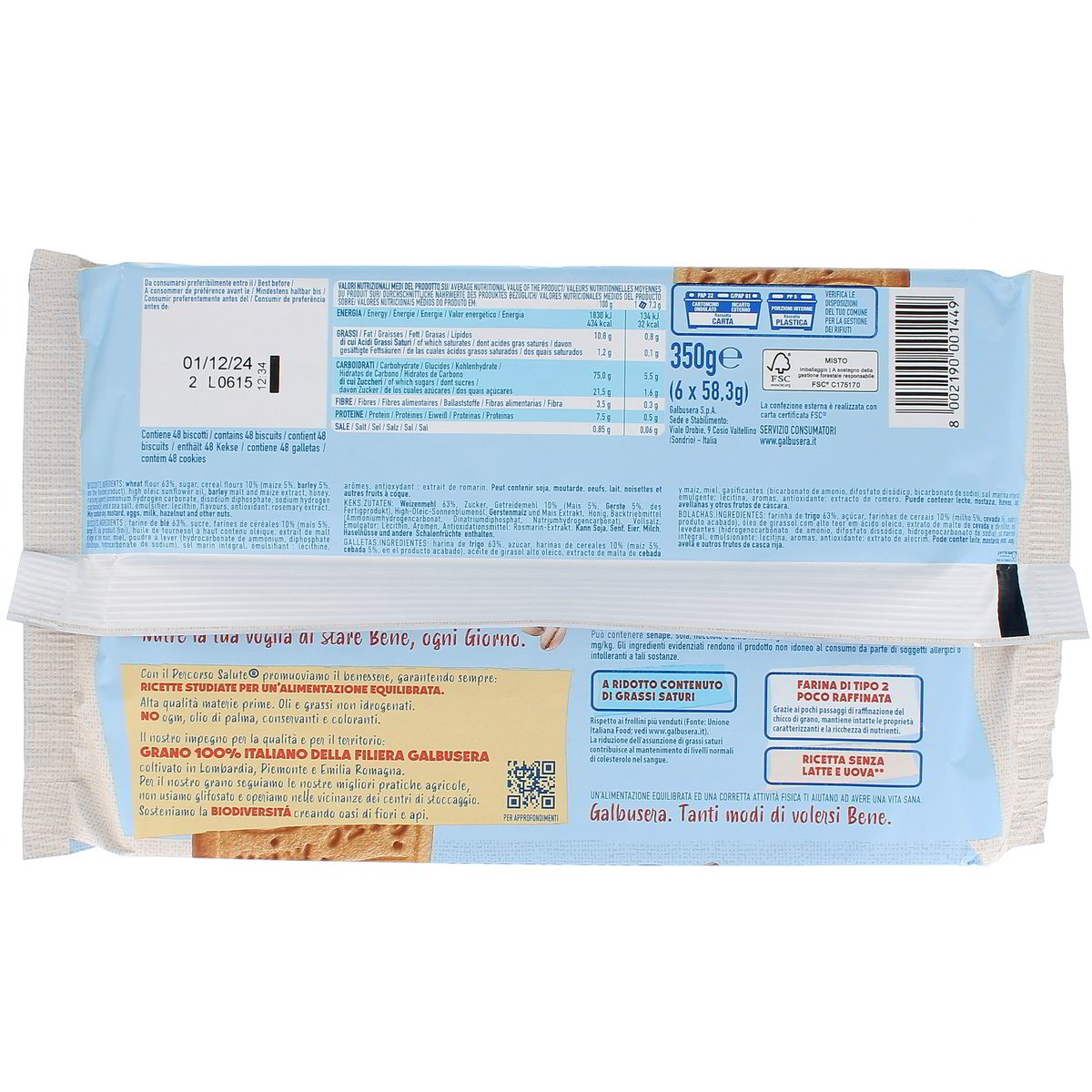 Galbusera Magretti I Leggeri 350 g — immagine 3