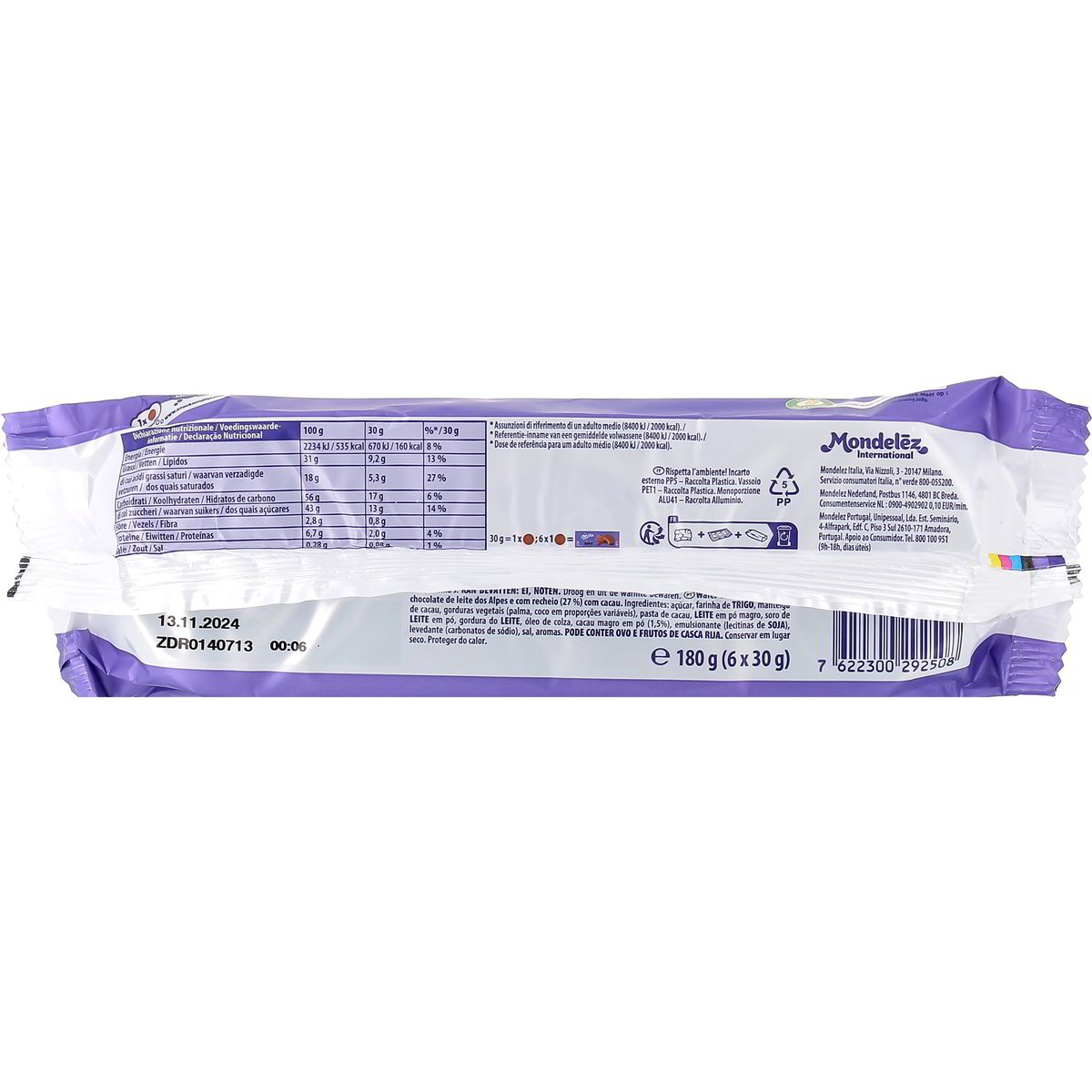 Milka CHOCOWAFER x6 180 g — immagine 3