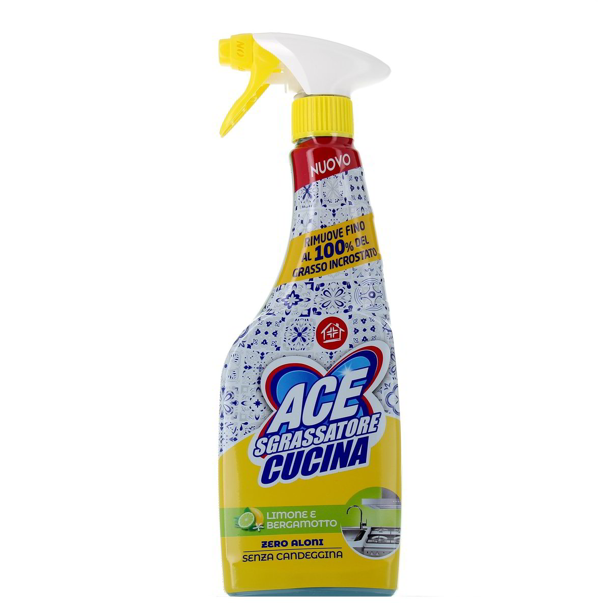 ACE Spray Sgrassatore Cucina Limone E Bergamotto 600 ml
