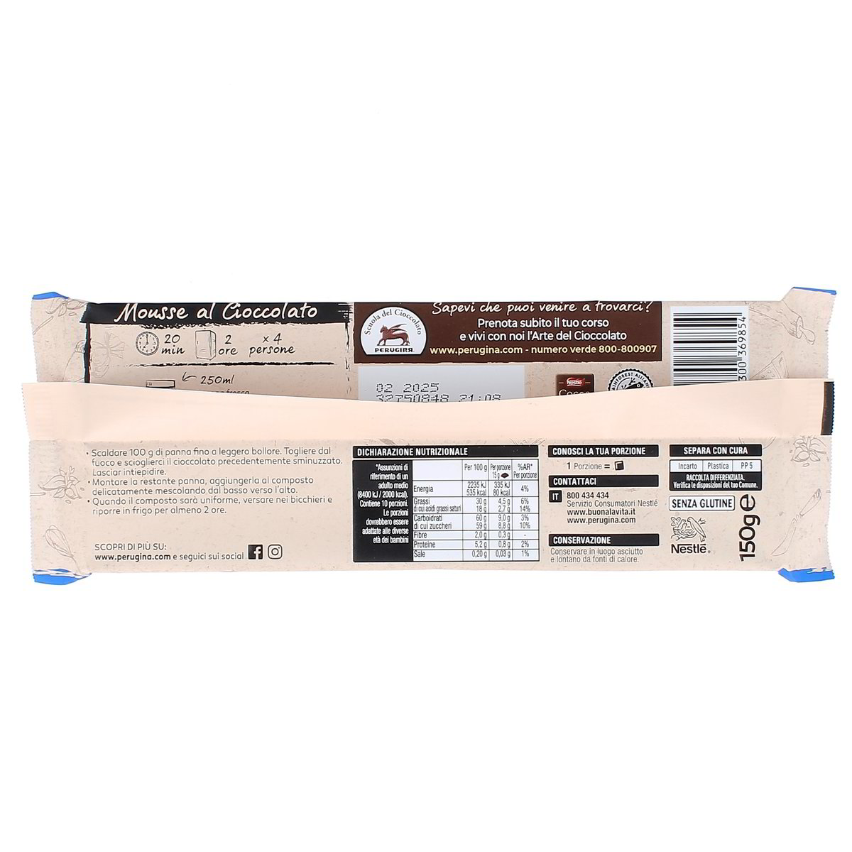 Perugina Granblocco Tavoletta Cioccolato Al Latte 30% 150 g — immagine 3