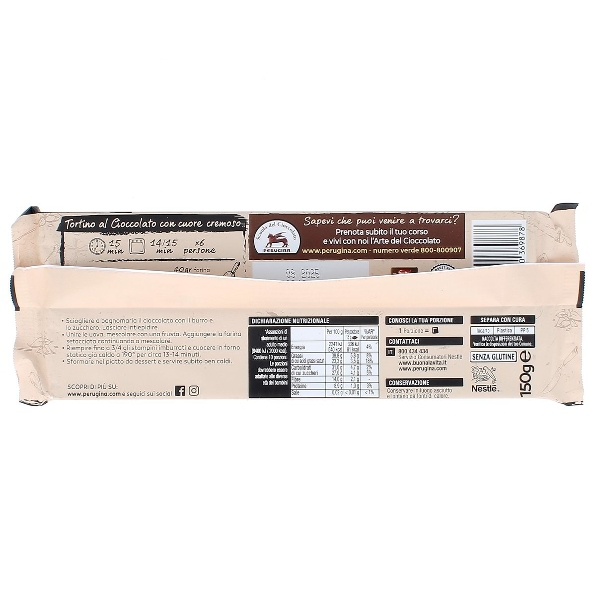 Perugina Granblocco Tavoletta Cioccolato Fondente Extra 70% 150 g — immagine 3