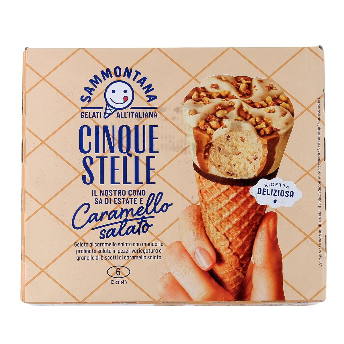 Sammontana CINQUE STELLE CARAMELLO SALATO x6 360 g