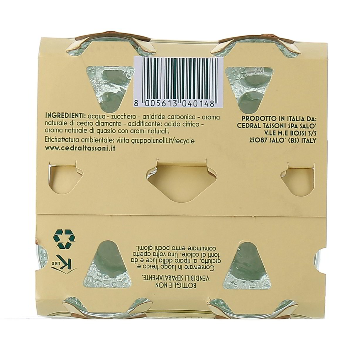 Tassoni Tonica Al Cedro 4x180 ml — immagine 3