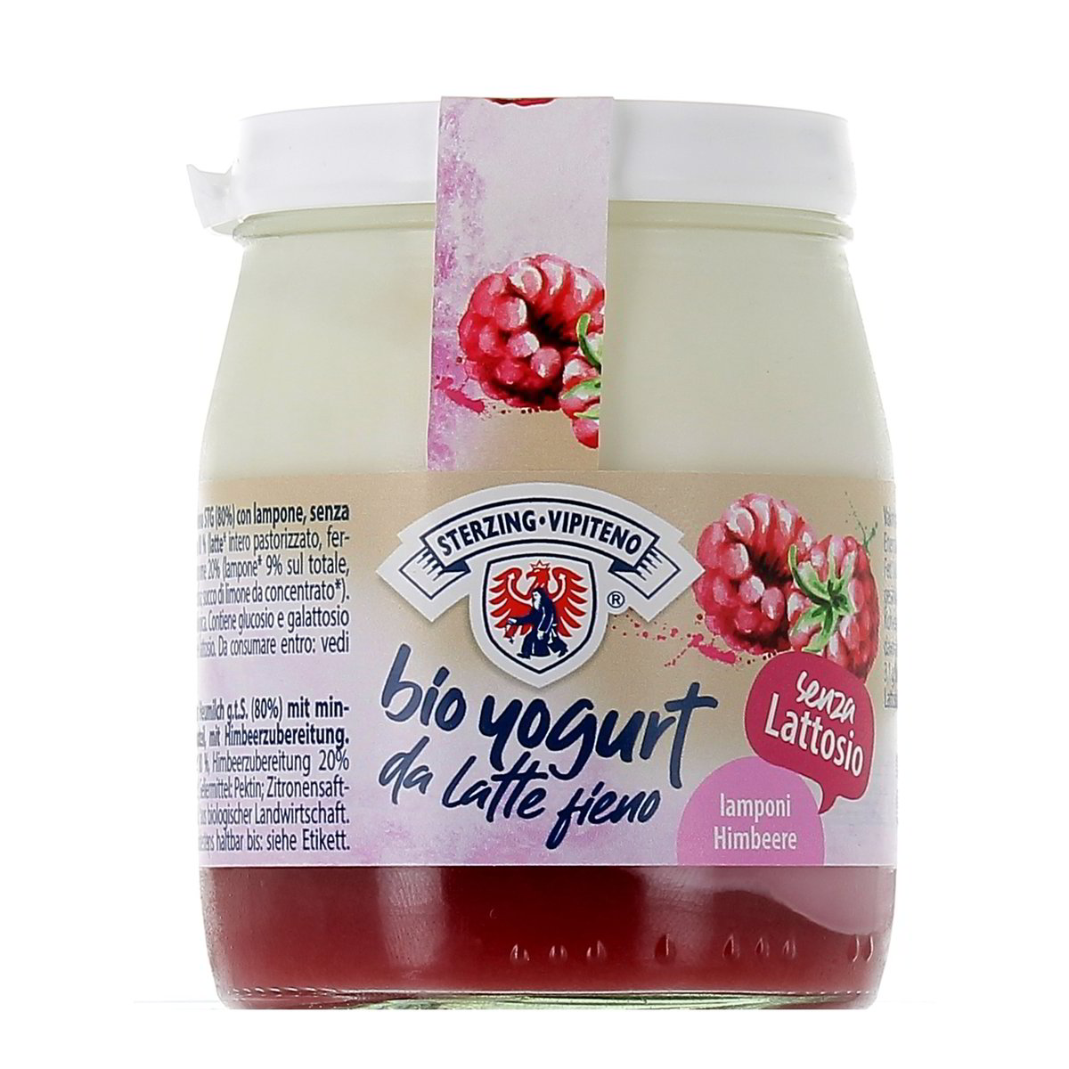 Sterzing Vipiteno Bio Yogurt Da Latte Fieno E Lamponi 150 g