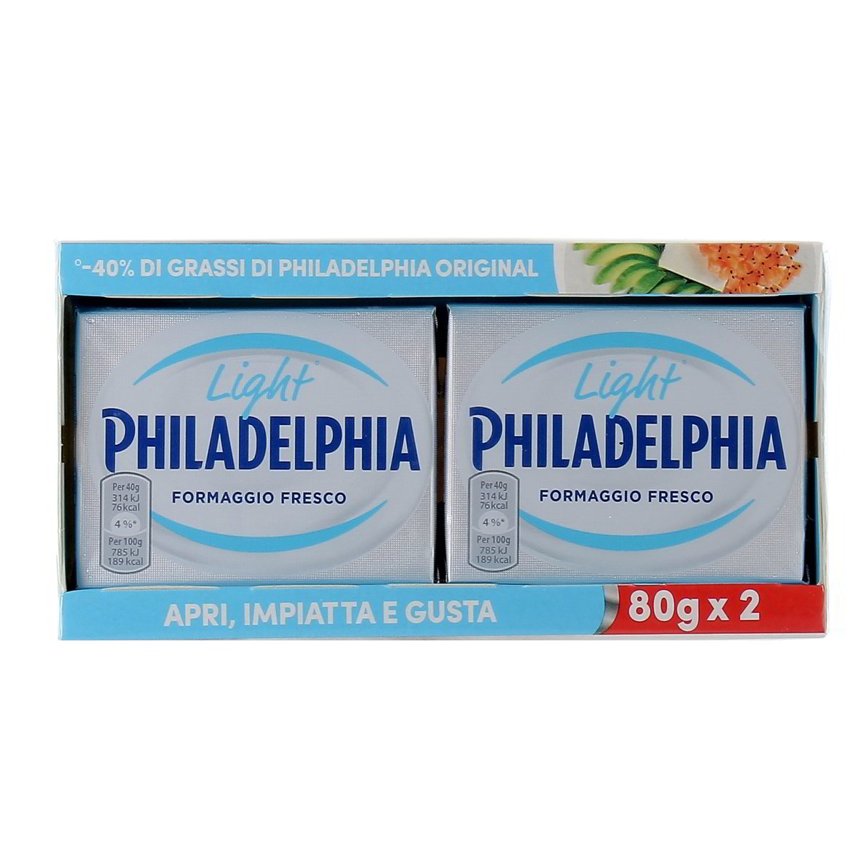 Philadelphia Formaggio Fresco Light 2x80 g