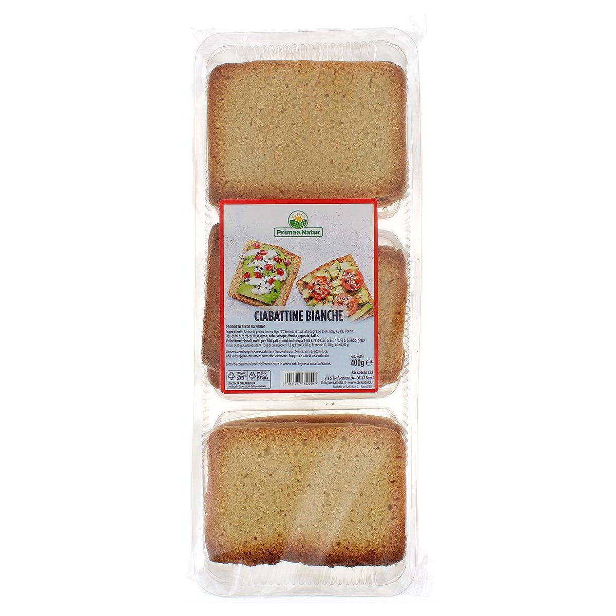 Primae Natur Ciabattine Bianche 400 g