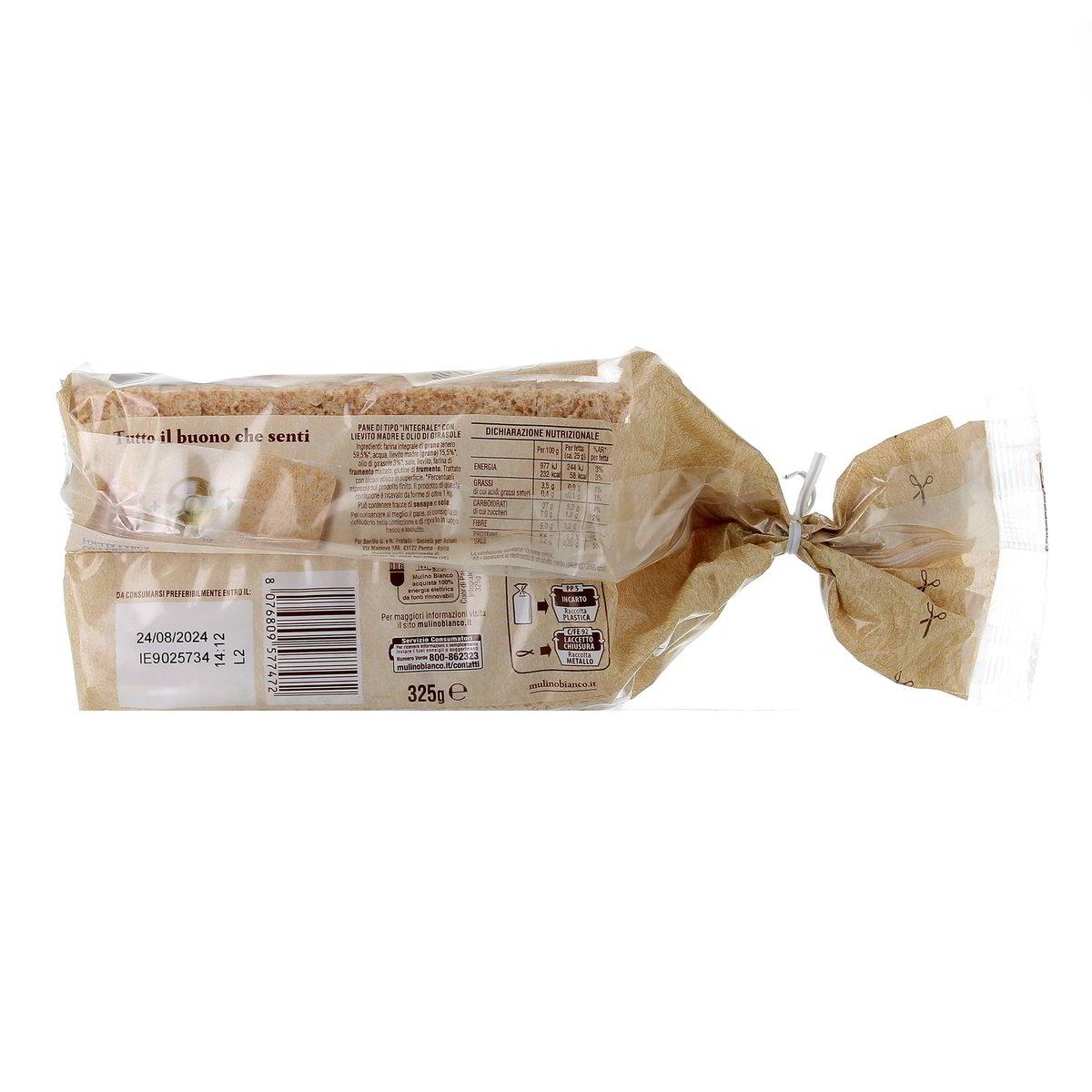 Mulino Bianco Cuor Di Pane Integrale 325 g — immagine 3