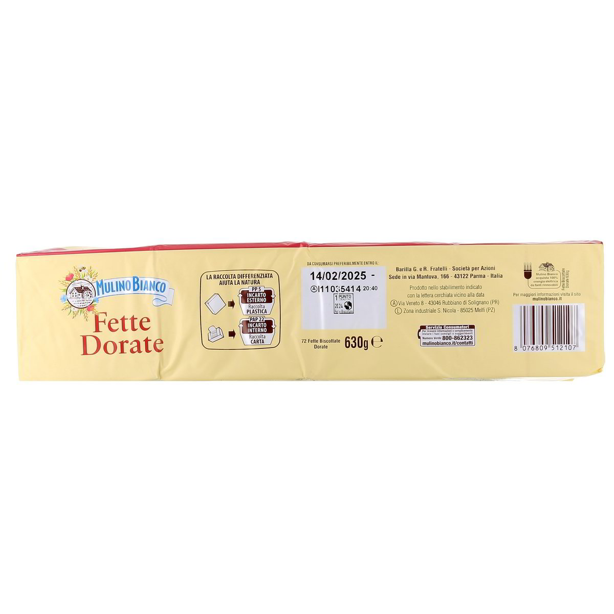 Mulino Bianco Fette Biscottate Dorate 630 g — immagine 3
