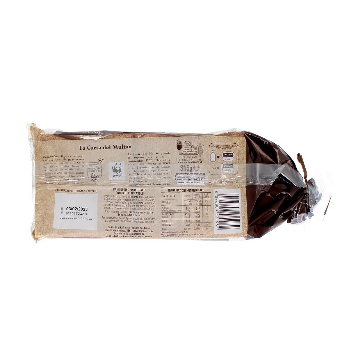 Mulino Bianco Pancarrè Integrale 315 g — immagine 3