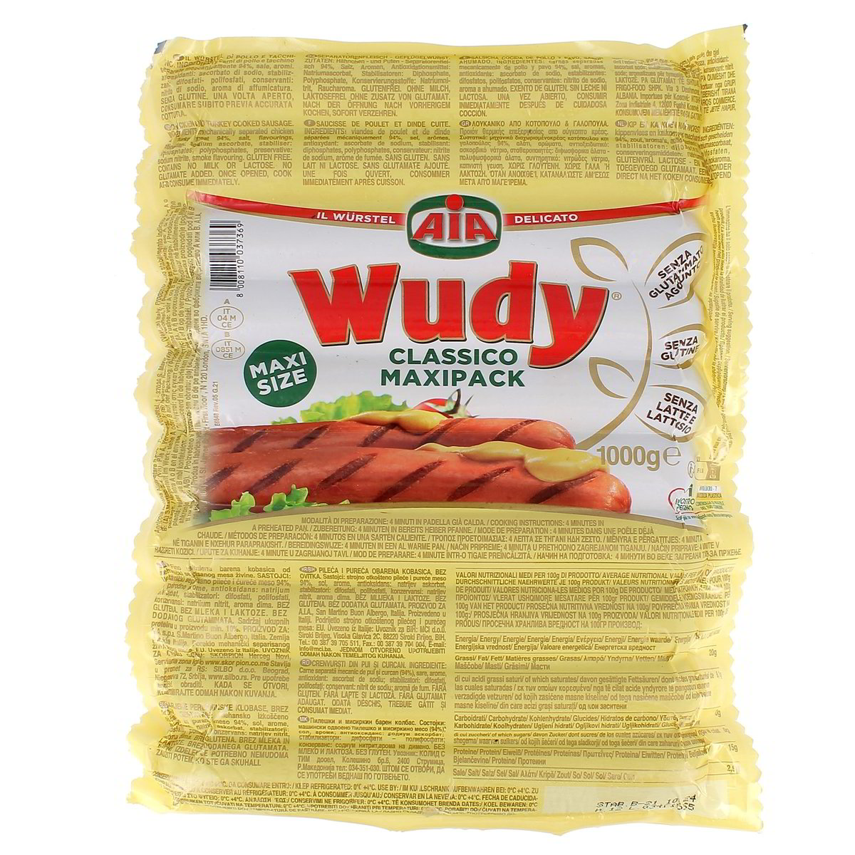 AIA Würstel Maxipack Classico 1 Kg