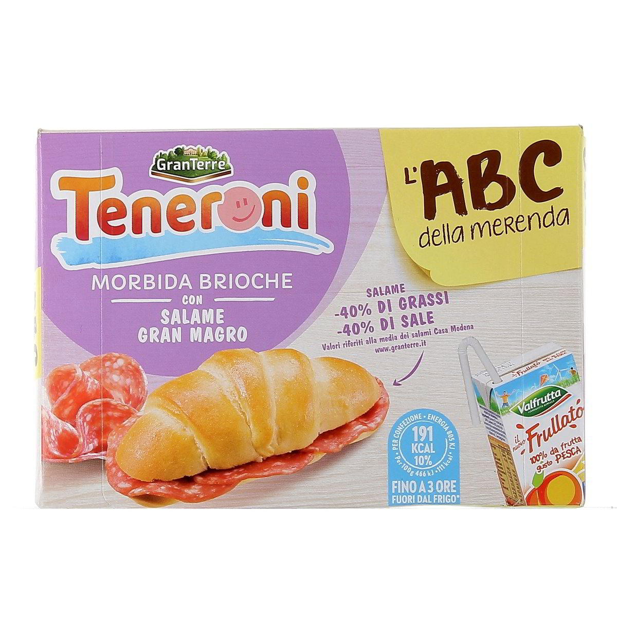 Granterre Teneroni La Merenda Con Salame E Succo Di Frutta 170 g