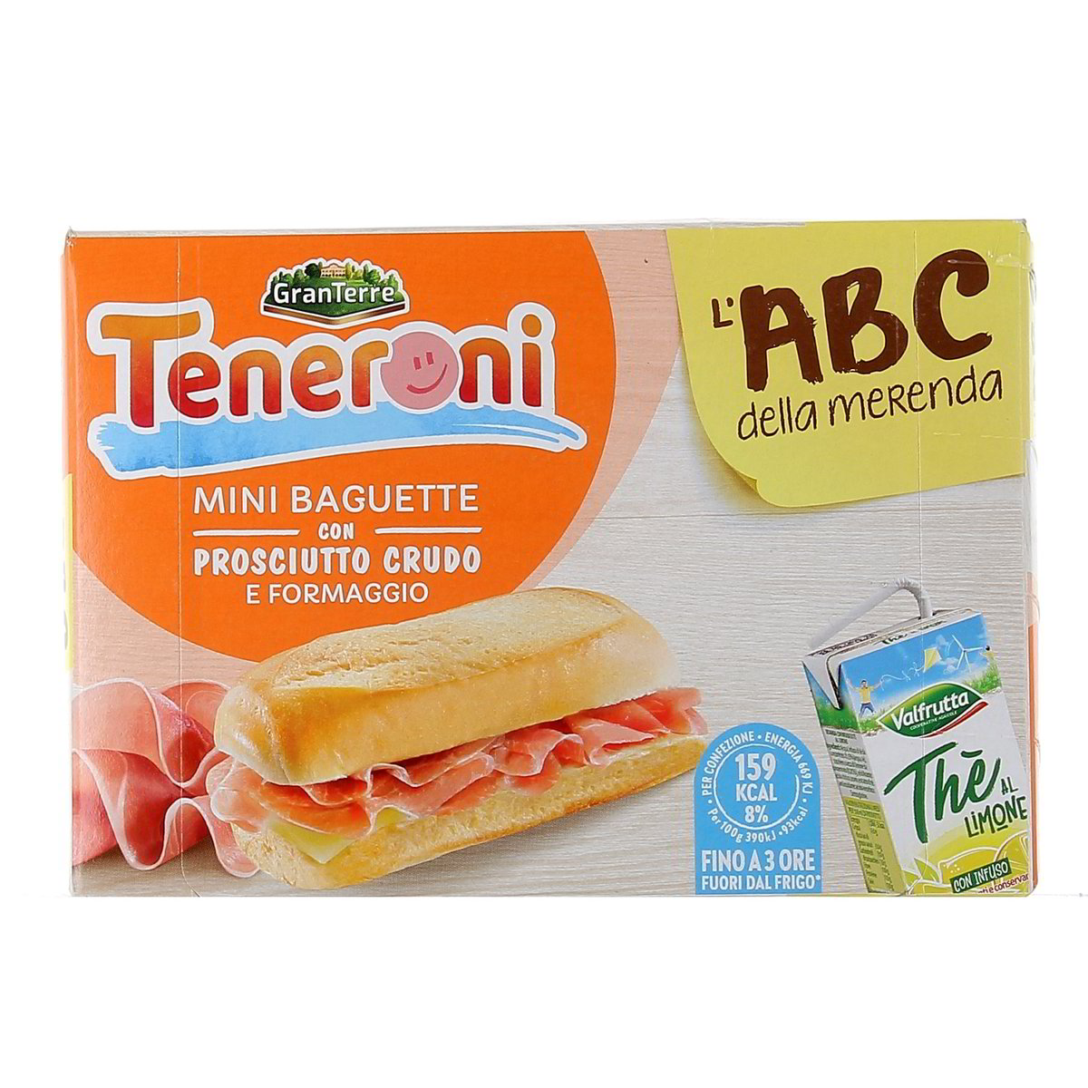 Granterre Teneroni La Merenda Prosciutto Crudo Formaggio E Succo 170 g