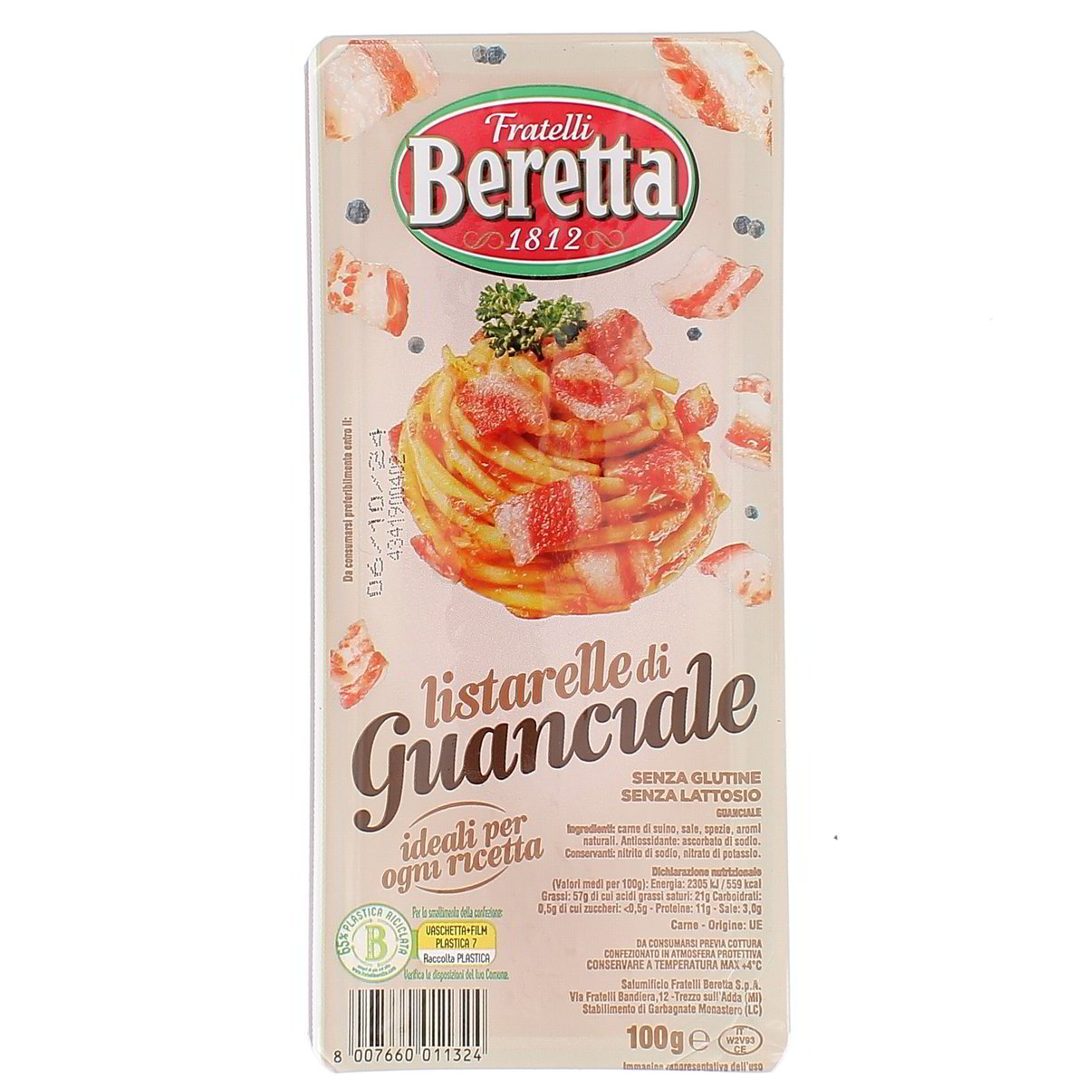 Beretta Listrelle Di Guanciale 100 g