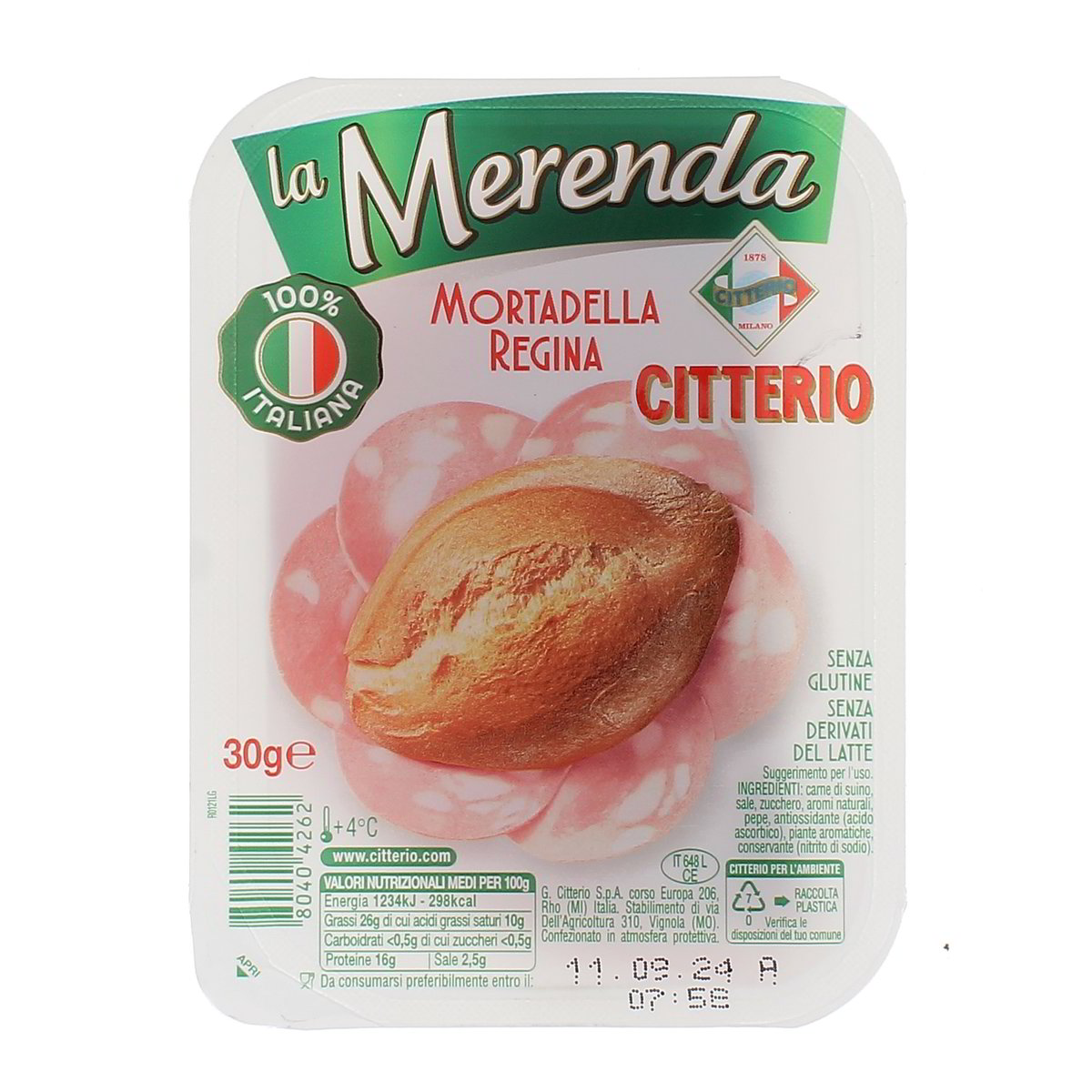 Citterio La Merenda Mortadella Regina 30 g