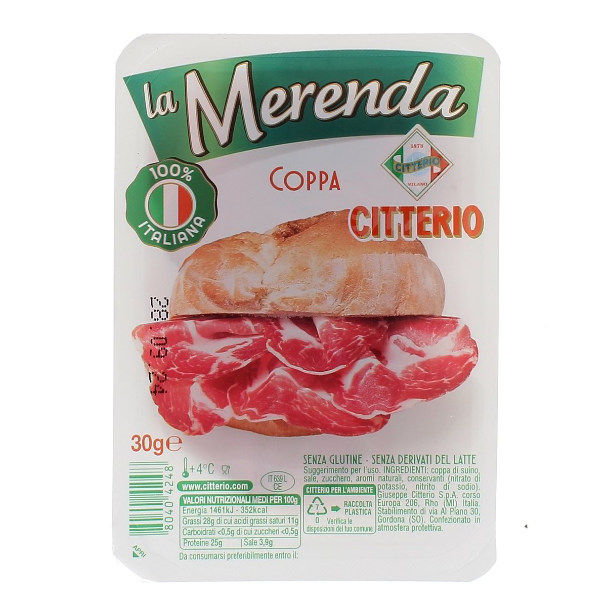 Citterio La Merenda Coppa 30 g
