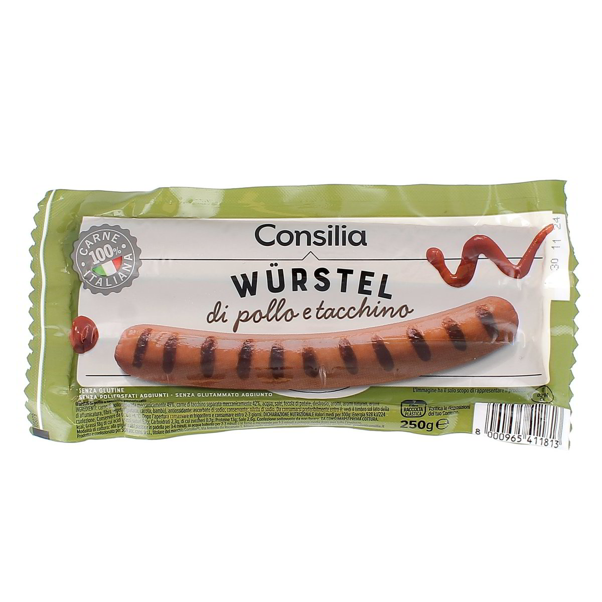Consilia Würstel Maxi Di Pollo 250 g