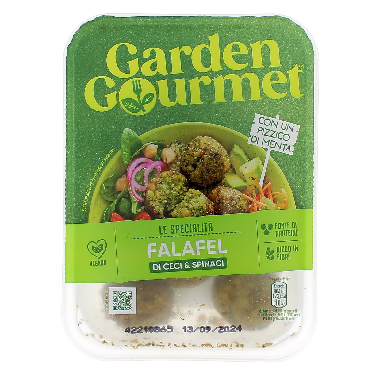 Garden Gourmet Falafel Vegetali Ceci E Spinaci 190 g