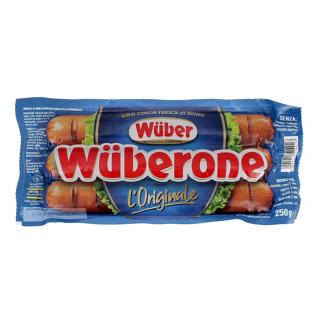 Wüber Würstel Wüberone Maxi Coscia Di Puro Suino 250 g
