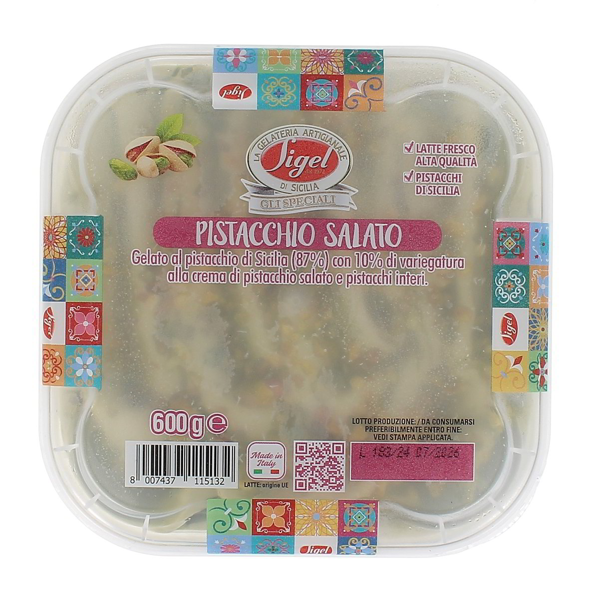 Sigel Pistacchio Salato 600 g
