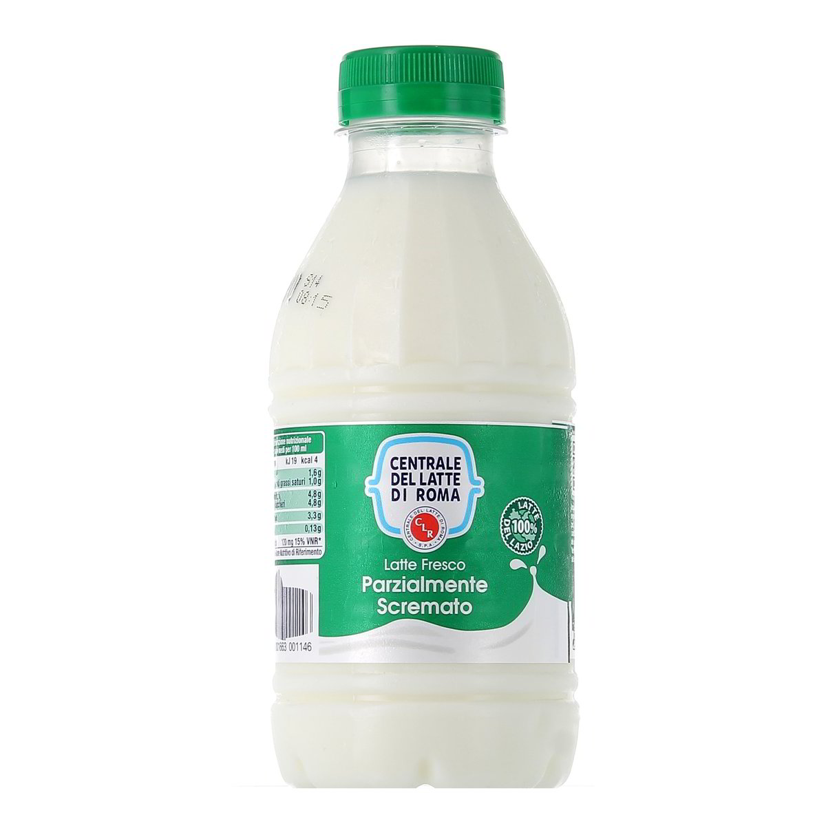Centrale del Latte di Roma Latte Fresco Parzialmente Scremato 500 ml Conservare in frigorifero