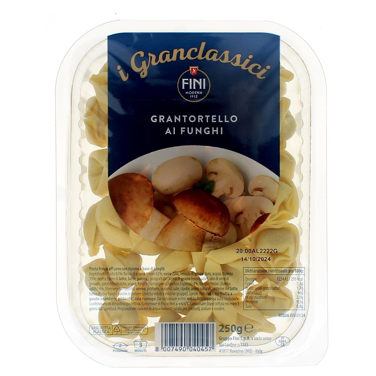 Fini Grantortello Ai Funghi 250 g