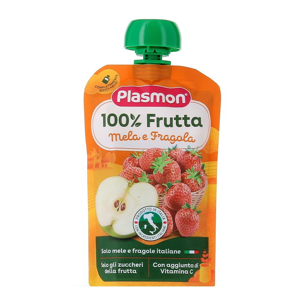 Plasmon Mela E Fragola 100% Frutta 100 g