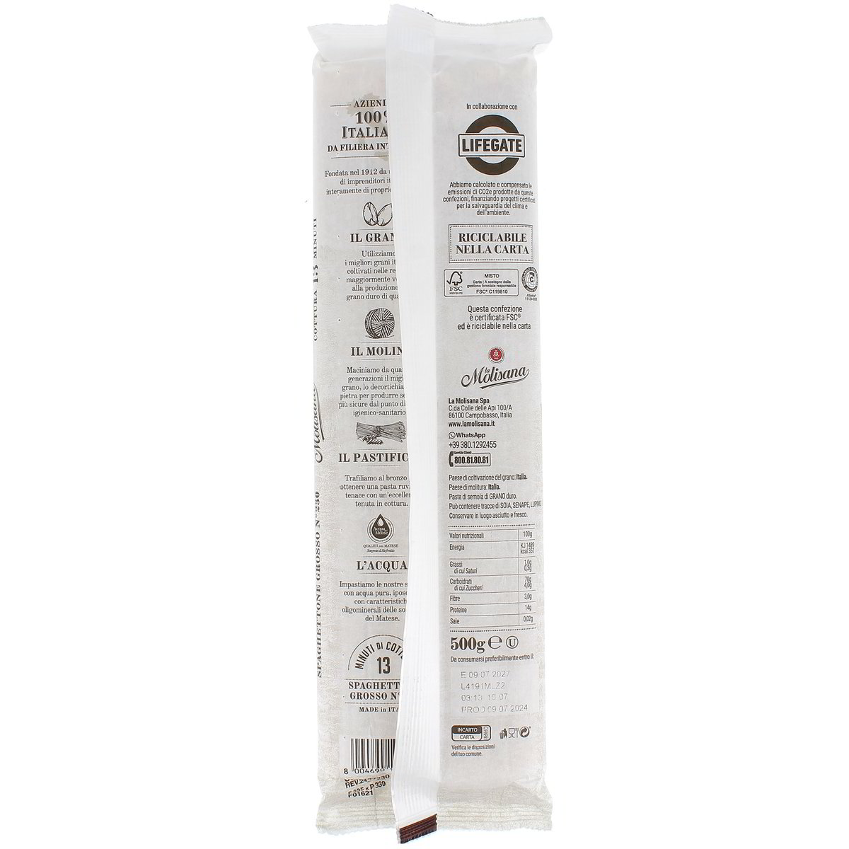 LA Molisana Spaghettone Grosso N.230 500 g — immagine 3