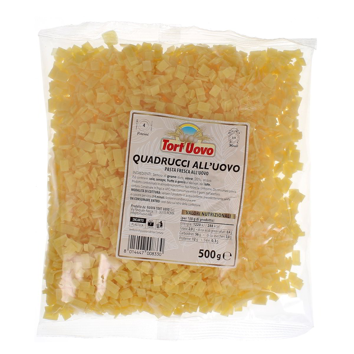 Tortuovo Quadrucci 500 g