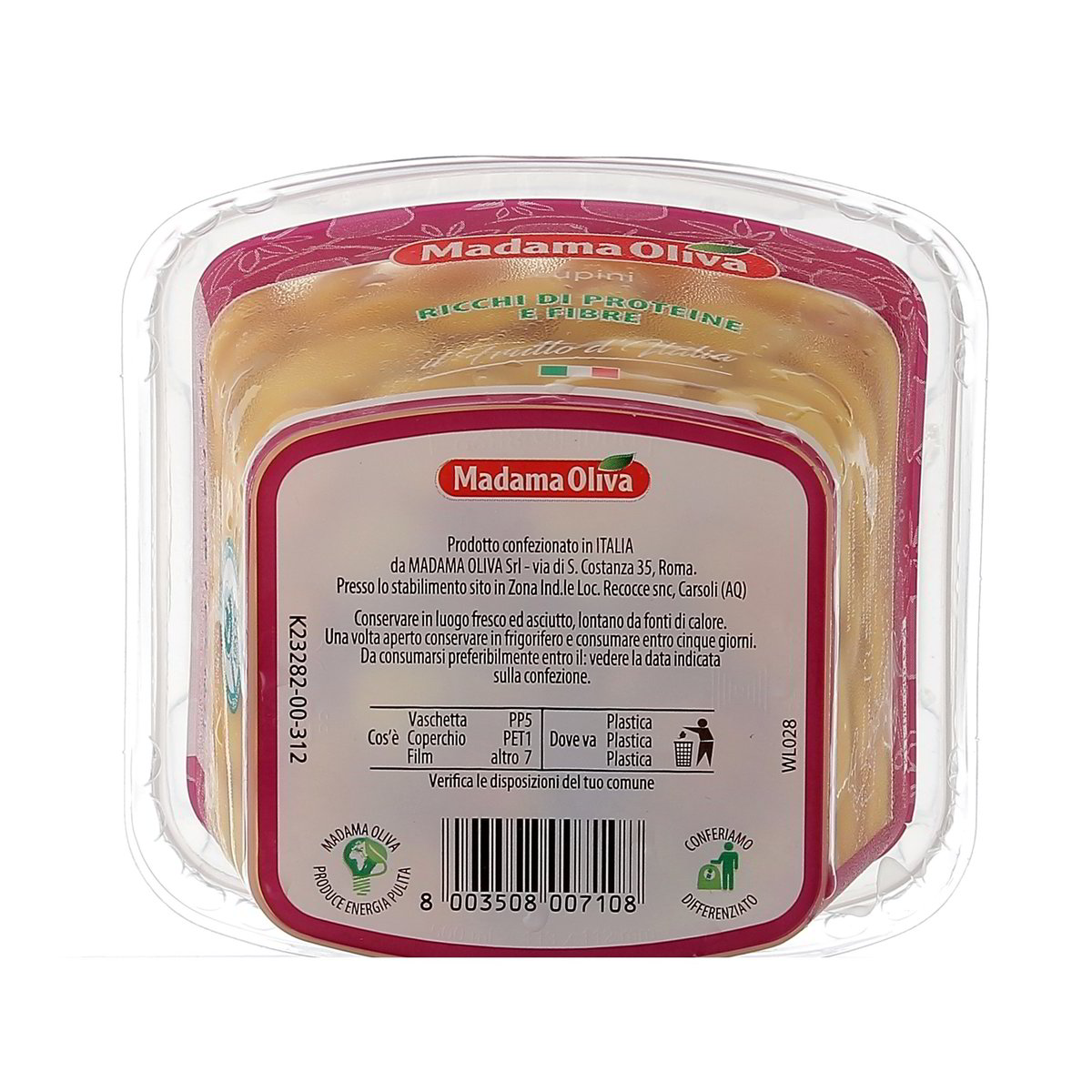 Madama Oliva Lupini Salati 480 g - sgocciolato 280 g — immagine 3