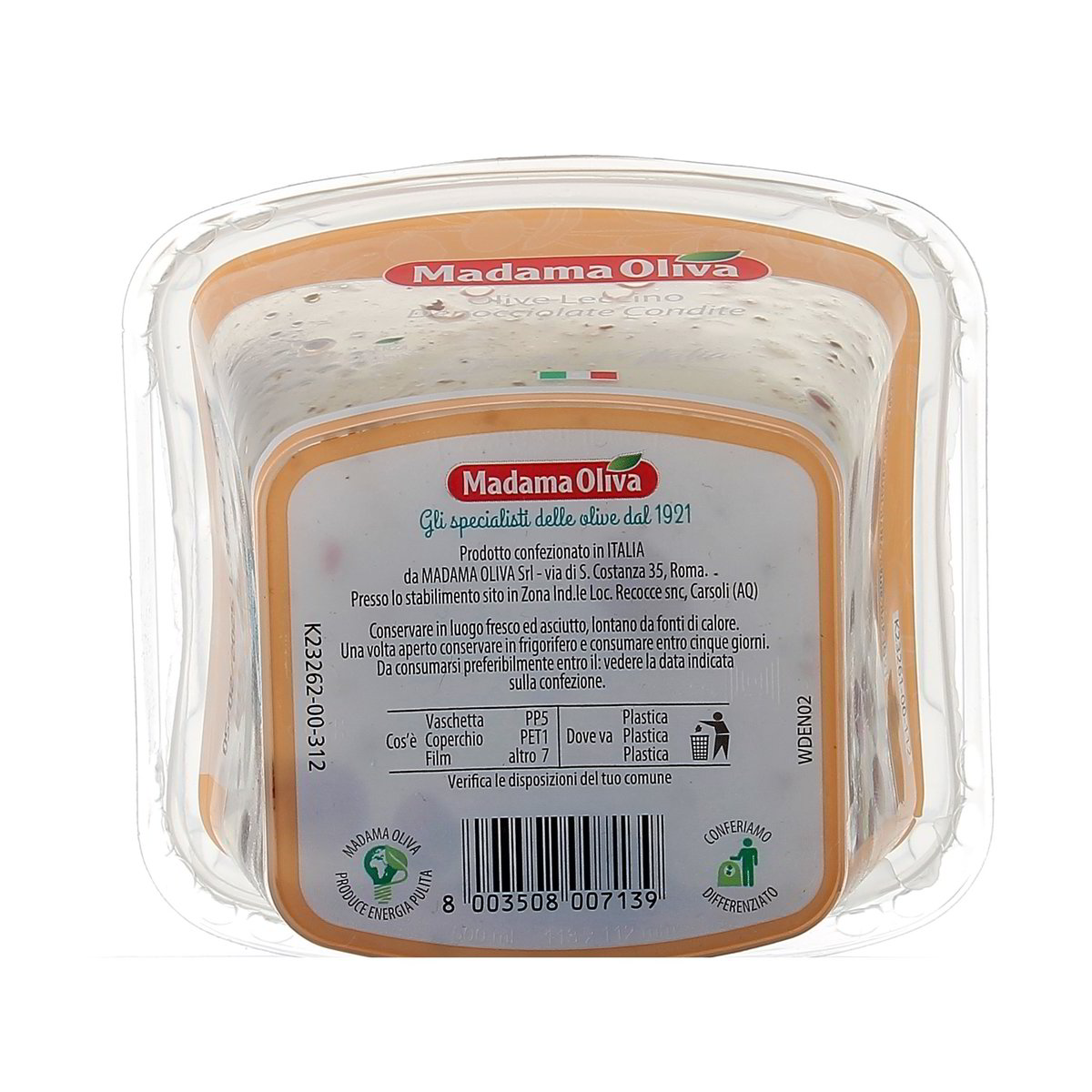 Madama Oliva Olive Leccino Denocciolate Condite 200 g — immagine 3