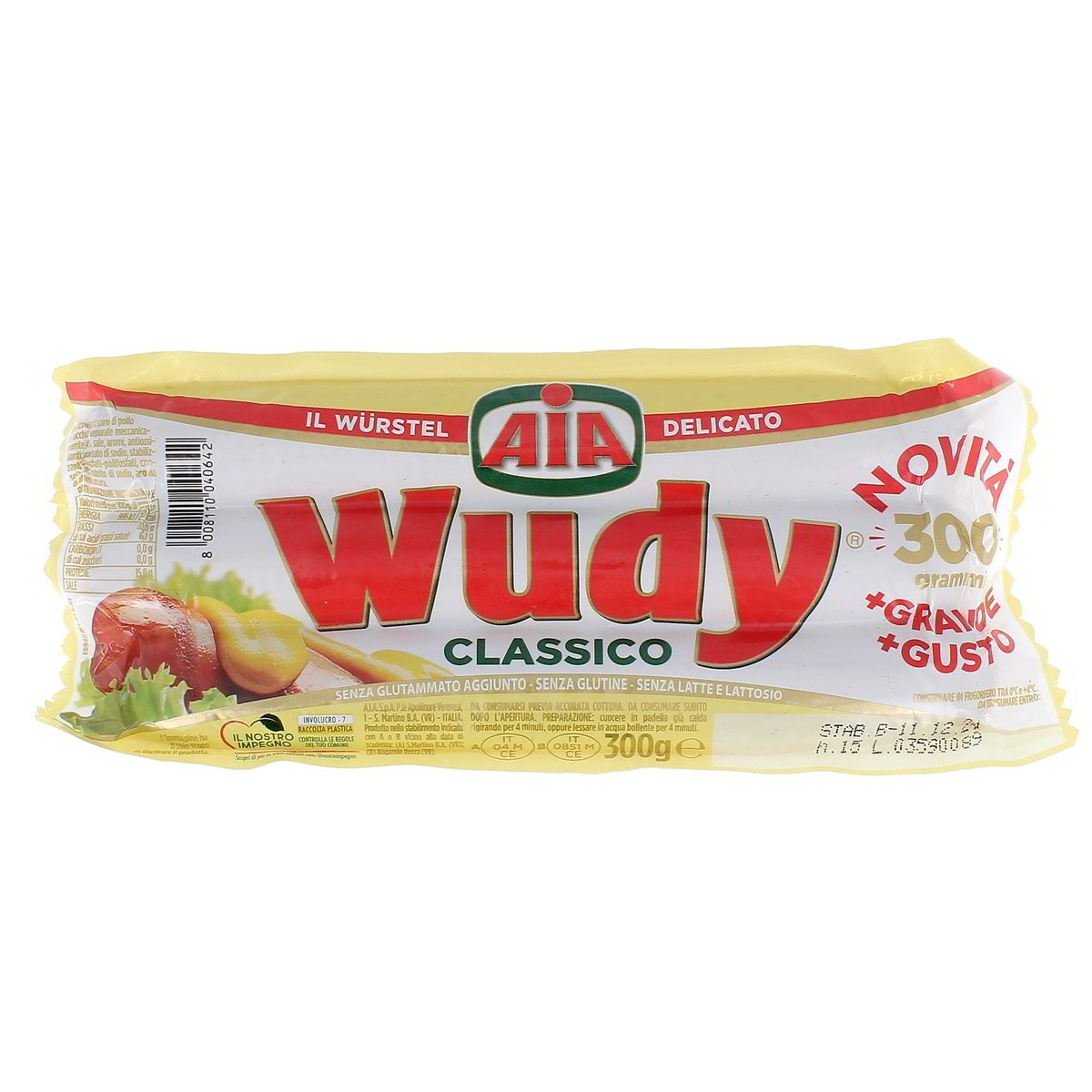 AIA Wurstel Wudy Classico 300 g