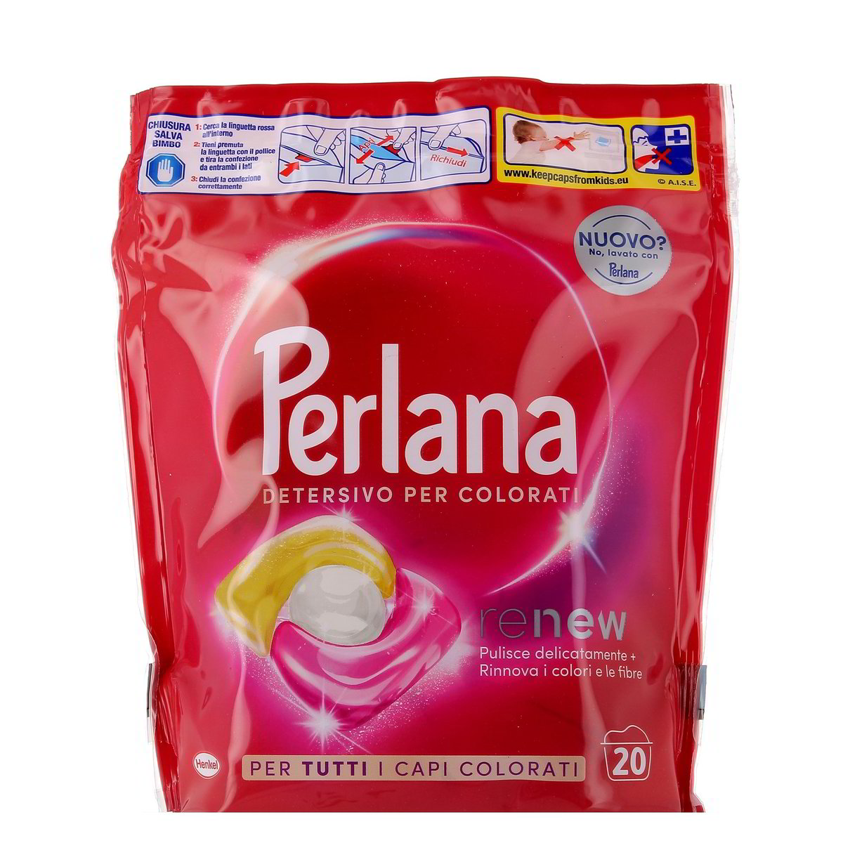 Perlana Caps Detersivo Renew Per Capi Colorati 20 pezzi