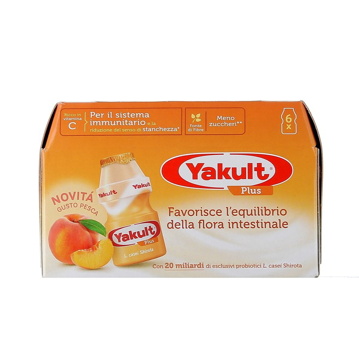 Yakult Bevanda Probiotica Plus Gusto Pesca 6x65 ml