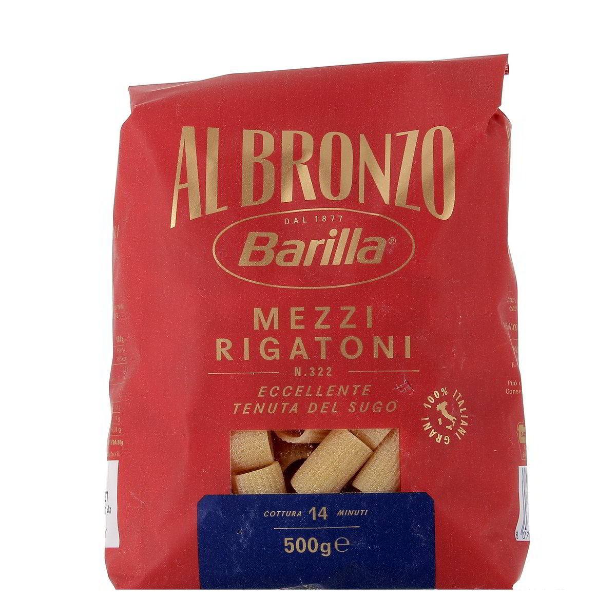 Barilla Al Bronzo Mezzi Rigatoni N.322 500 g