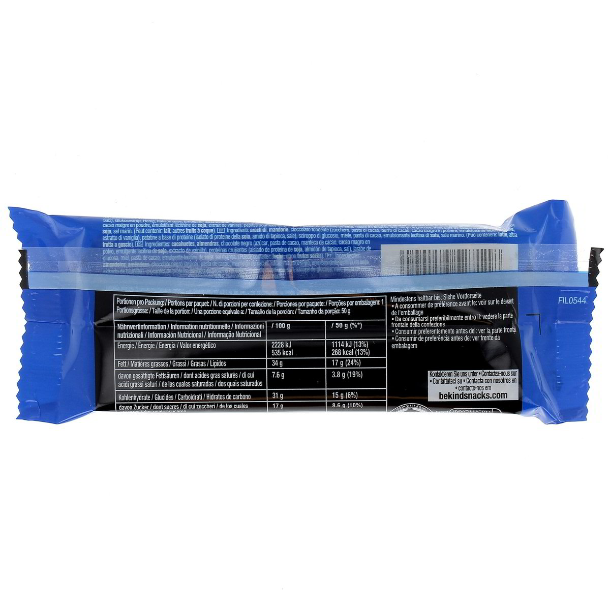 Be-Kind Barretta Protein Dark Chocolate Nut 50 g — immagine 3
