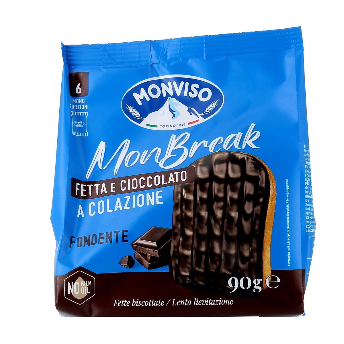 Monviso Mon Break Fetta E Cioccolato Fondente 90 g