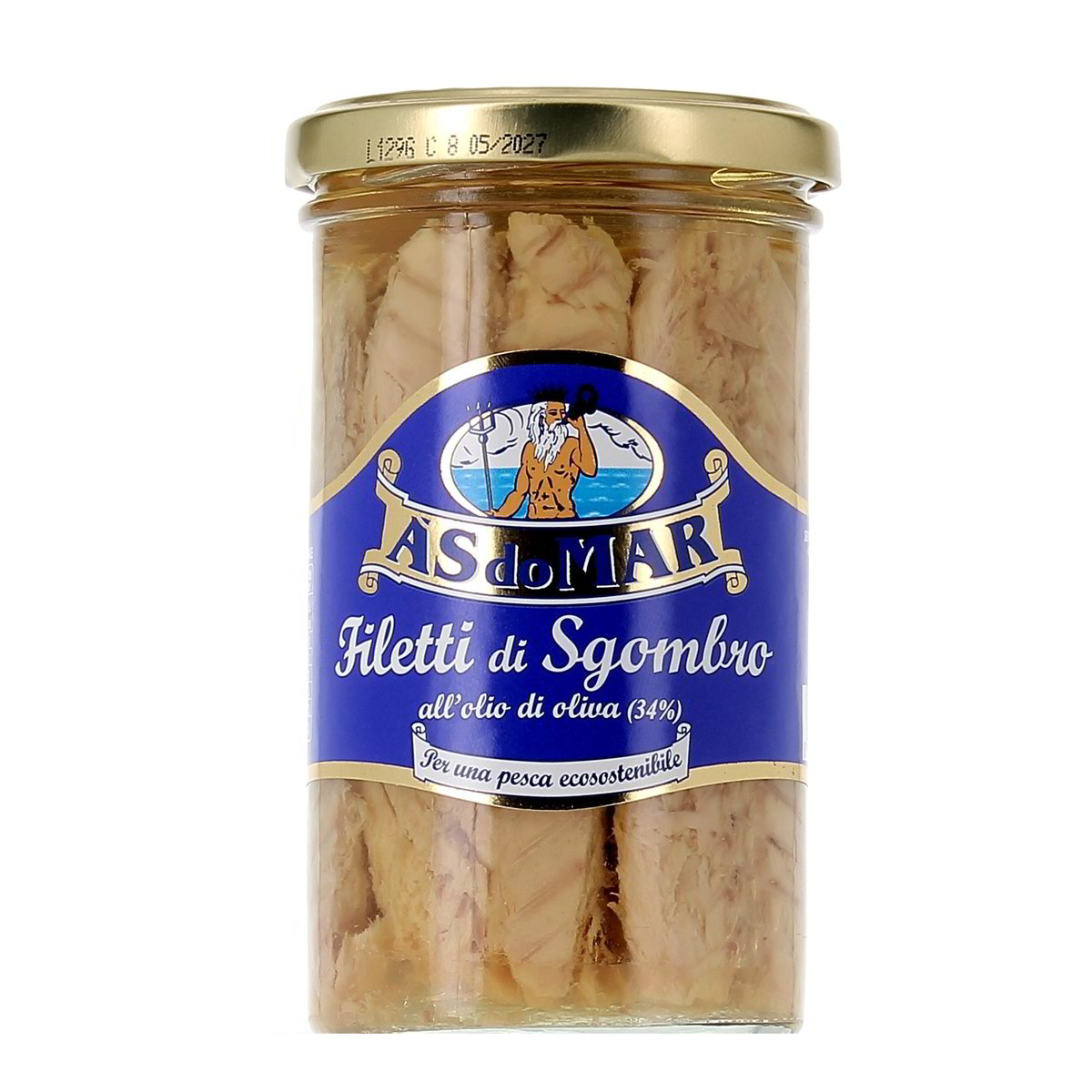 AS DO MAR Filetti Di Sgombro All'olio Di Oliva (34%) 250 g - sgocciolato 165 g