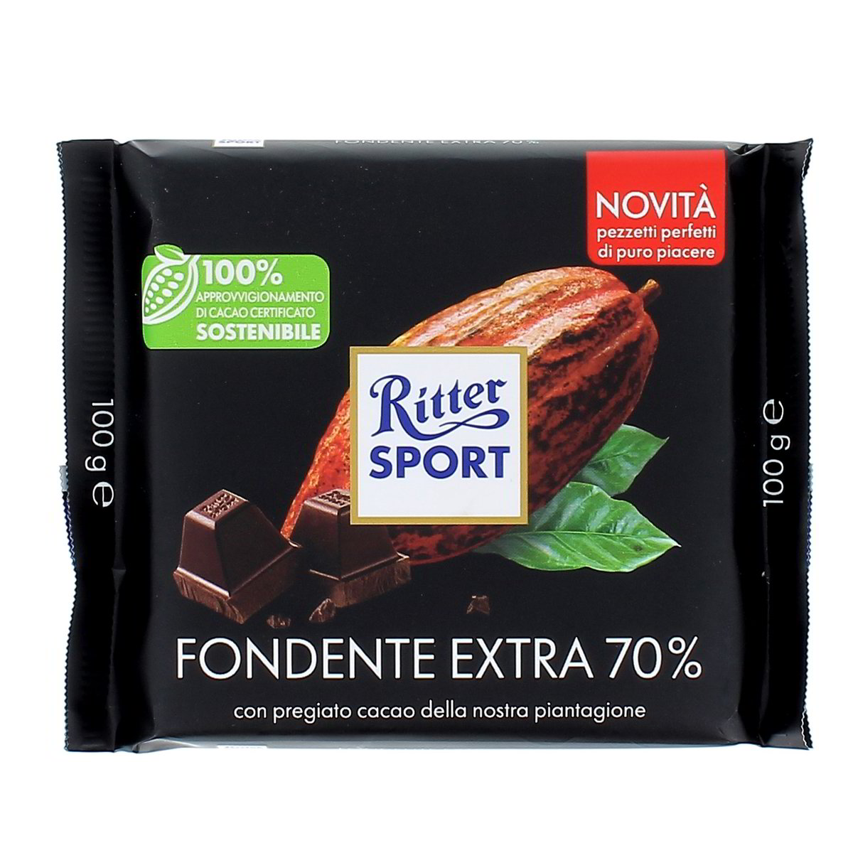 Ritter Sport Cioccolato Fondente Extra 70% 100 g