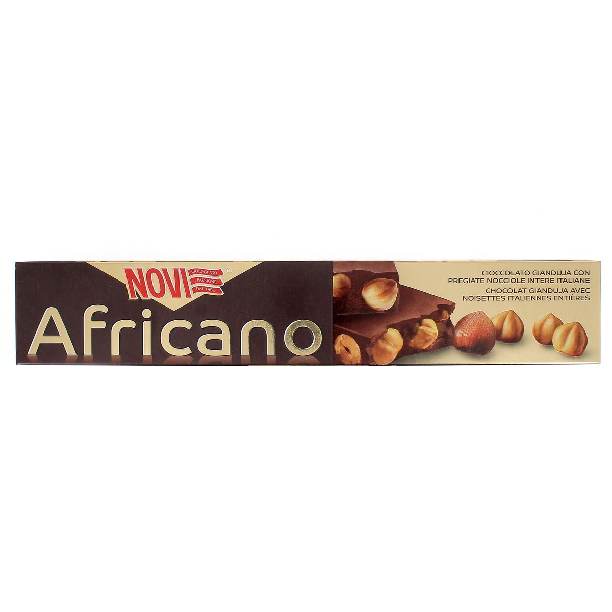 Novi Africano Cioccolato Gianduja Con Nocciole 200 g