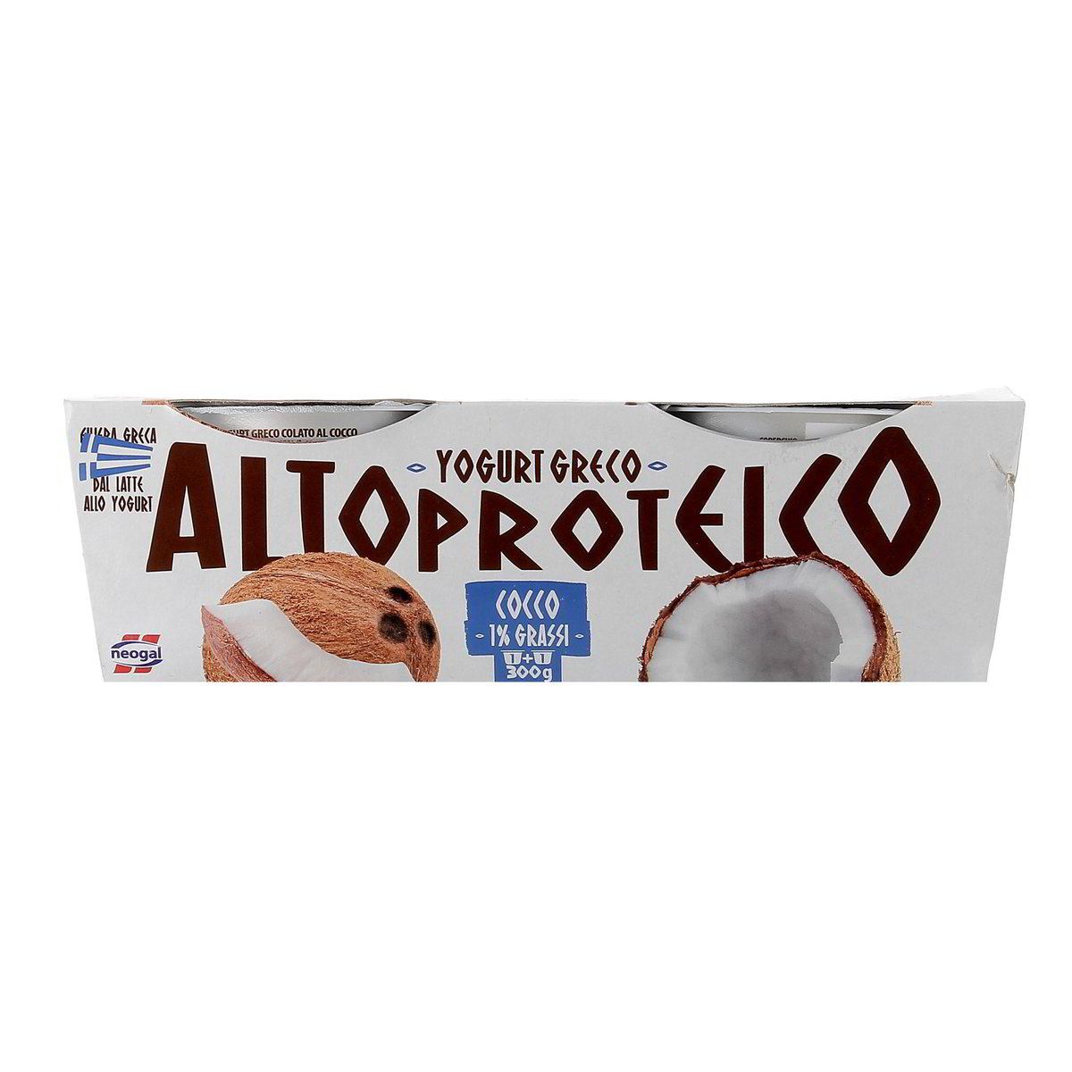 Neogal Yogurt Greco Altoproteico Cocco 1% Grassi 2x150 g
