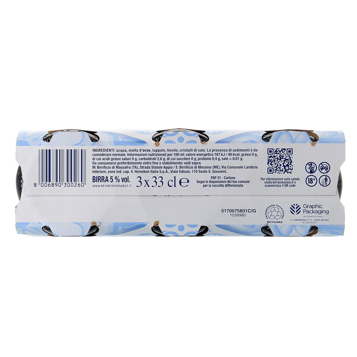 Messina Birra Cristalli Di Sale 3x33 cl — immagine 3