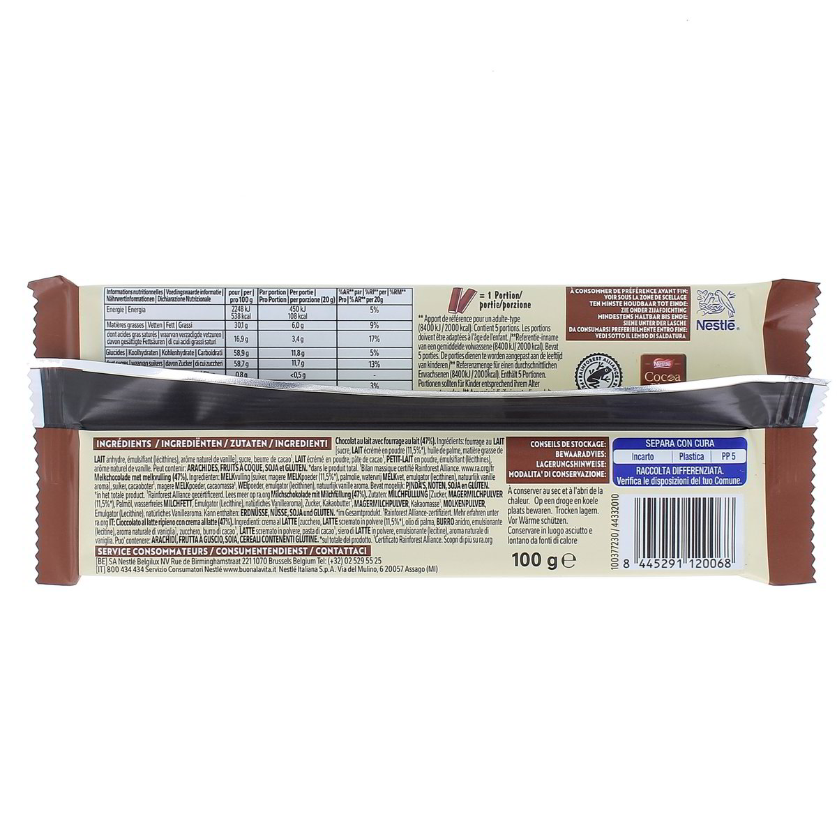 Galak Choco Milk Tavoletta Cioccolato Al Latte Ripiena 100 g — immagine 3