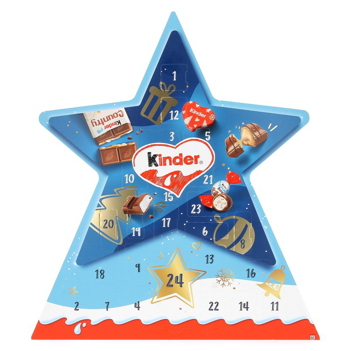 Kinder Calendario Dell'avvento Stella Design Assortito 149 g