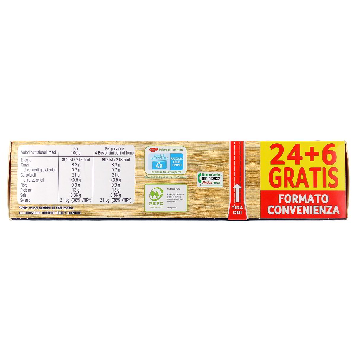 Findus 30 Bastoncini Con Merluzzo 750 g — immagine 3