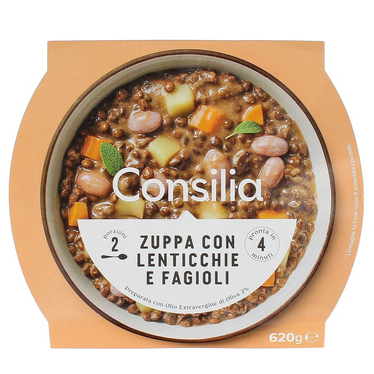 Consilia Zuppa Con Lenticchie E Fagioli 620 g
