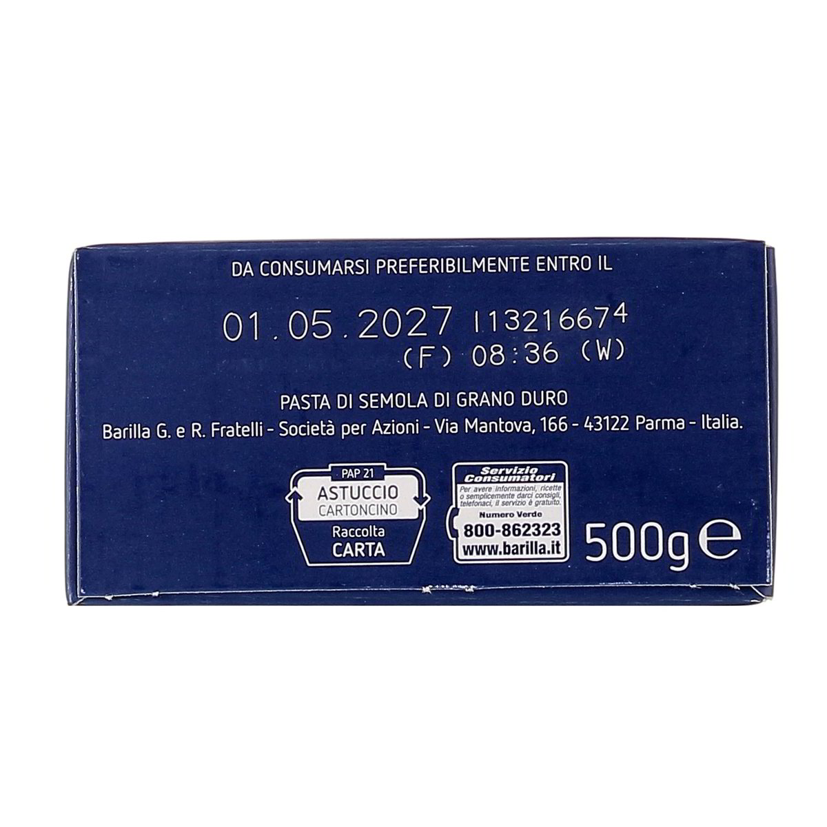 Barilla Ditalini Rigati N.47 500 g — immagine 3