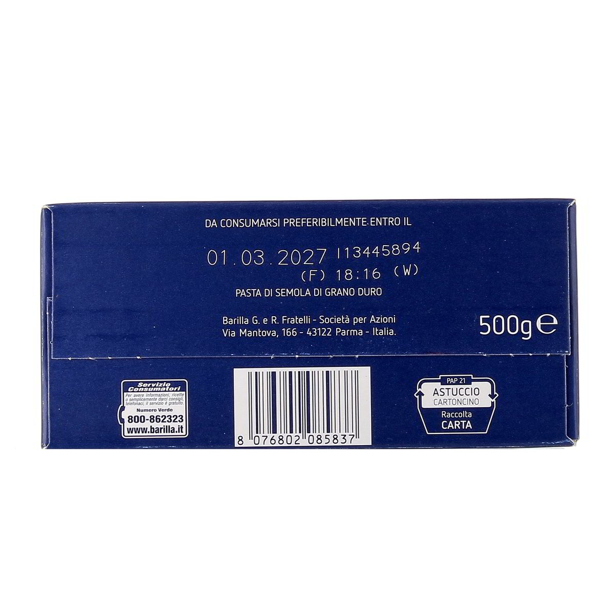 Barilla Tortiglioni N.83 500 g — immagine 3
