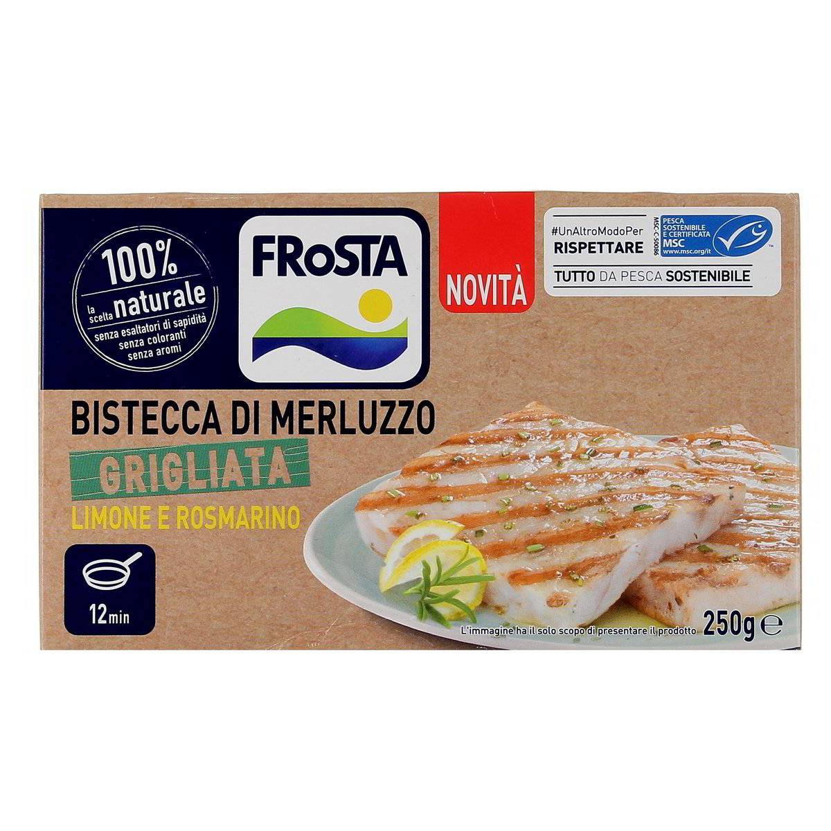 Frosta Bistecca Di Merluzzo Grigliata Limone E Rosmarino 250 g