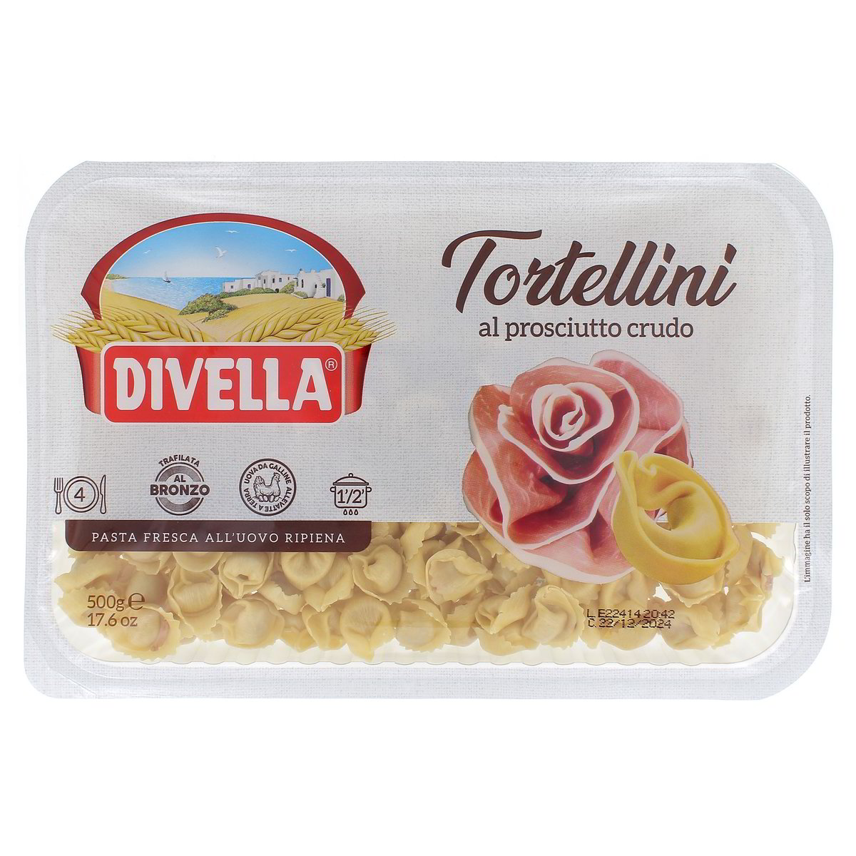 Divella Tortellini Al Prosciutto Crudo 500 g